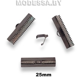 Зажим для лент 25мм Ц:Чёрный никель