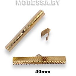 Зажим для лент 40мм Ц:Золото