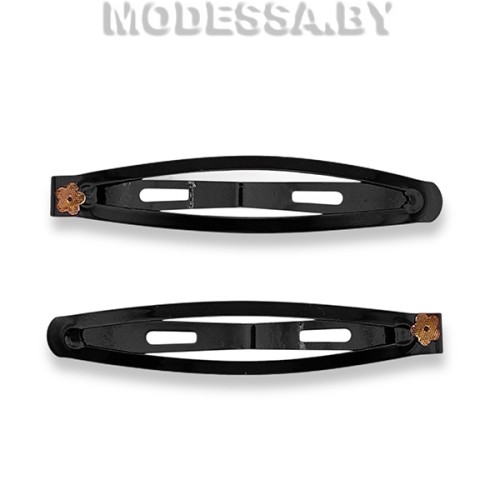 15.13 Зажимы для волос "Цветок" Ц:Чёрный 