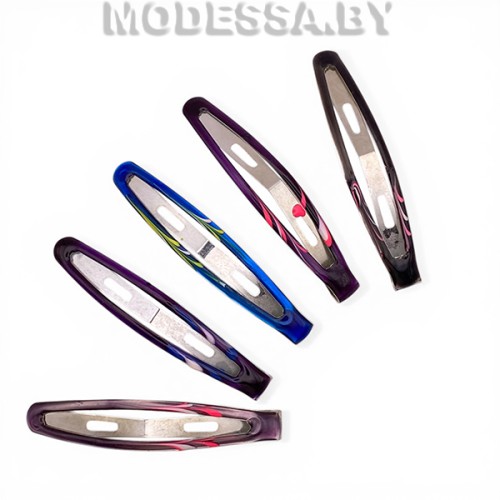 17.8 Зажимы для волос "Овал" Ц:Ассорти