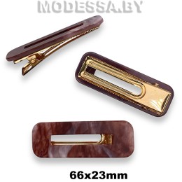 010-01 В Зажим для волос Ц:Т.Розовый 