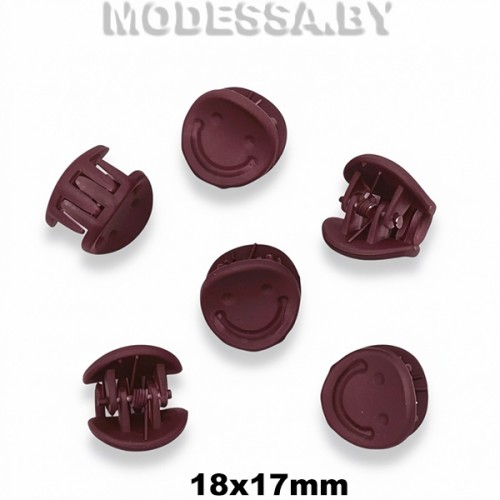 103121.3 Зажим для волос Ц:3 Бордовый