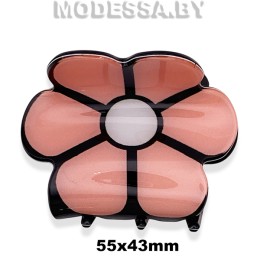 153 А Зажим для волос "Цветок" Ц:Розовый