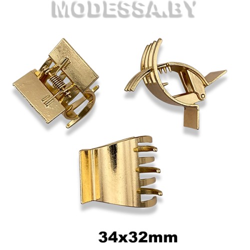 185 А Зажим для волос Ц:Золото