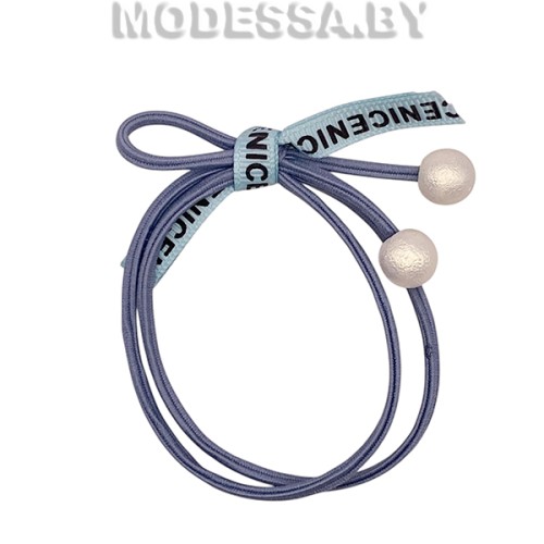 05.3 Резинка для волос "Бусинки" Ц:1 Голубой