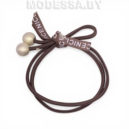 05.3 Резинка для волос "Бусинки" Ц:2 Т.Бежевый