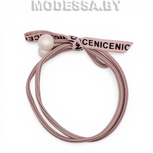 05.3 Резинка для волос "Бусинки" Ц:4 Бл.Розовый