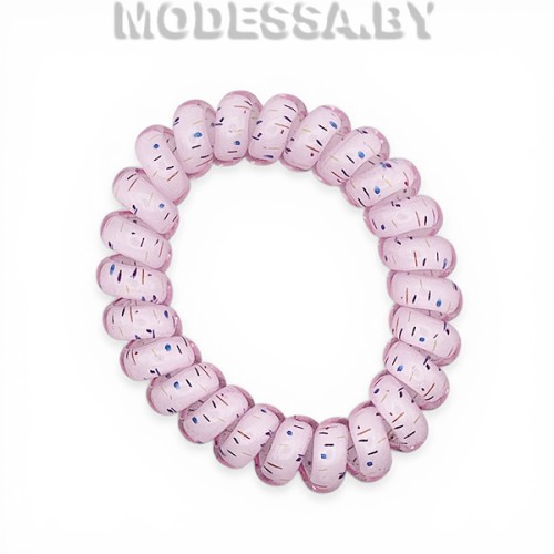 065 l Резинка для волос спираль Ц:1 Бледно-розовый