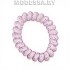065 l Резинка для волос спираль Ц:1 Бледно-розовый