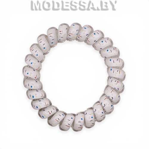 065 l Резинка для волос спираль Ц:5 Белый