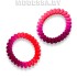 075 R Резинка для волос Ц:1 Малин.-коралловый