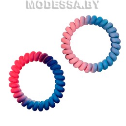 075 R Резинка для волос Ц:3 Кораллово-голубой