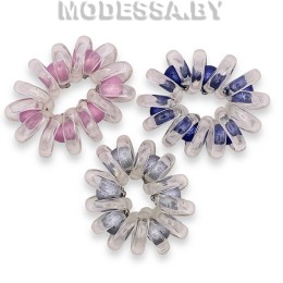 085 В Резинка для волос спираль Ц:Ассорти