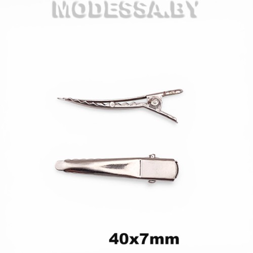 8525.08 Заготовка для заколки 40х7мм Ц:Никель