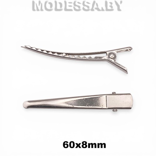 8525.12 Заготовка для заколки 60х8мм Ц:Никель 