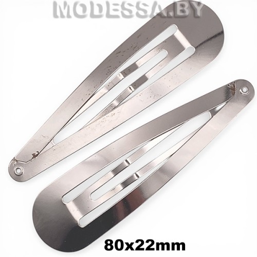 8525.21 Заготовка для заколки 80х22мм Ц:Никель 