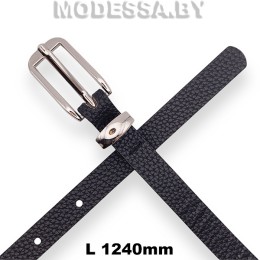 45927.сх1 Пояс 1250х23мм Ц:Никель/Чёрный