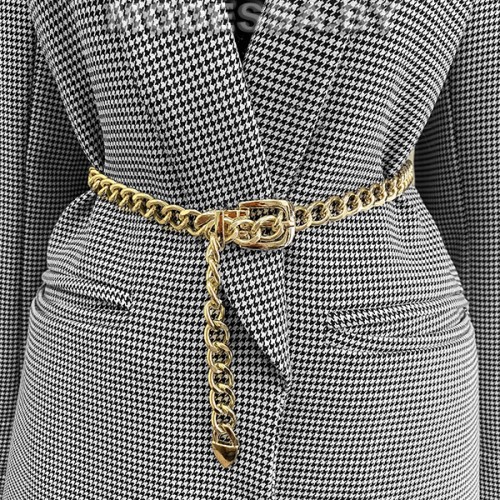 Пояс металл 1260х26мм Ц:Золото