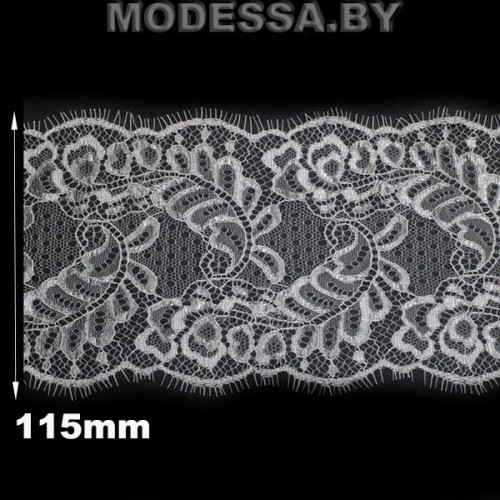 079 A кружево синтетическое Ц:Молочный 115мм