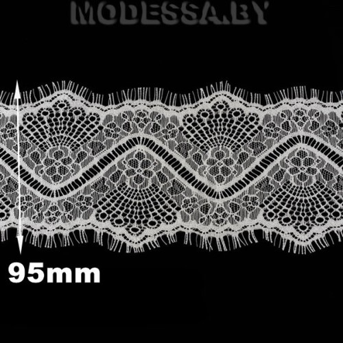  841 A кружево синтетическое Ц:Молочный 95мм