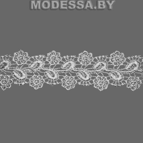 046 Кружево синтетическое 35мм Ц:Молочный 