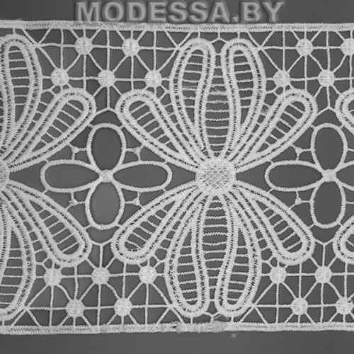 10063-11GM Кружево синт. 145мм Ц:Молочный 