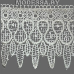 10566 Кружево синтетич. 105мм Ц:2 Т.Молочный 