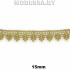 1062 КМС Кружево синт. 15мм Ц:517 Оливковый