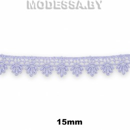 1062 КМС Кружево синт. 15мм Ц:600 Голубой