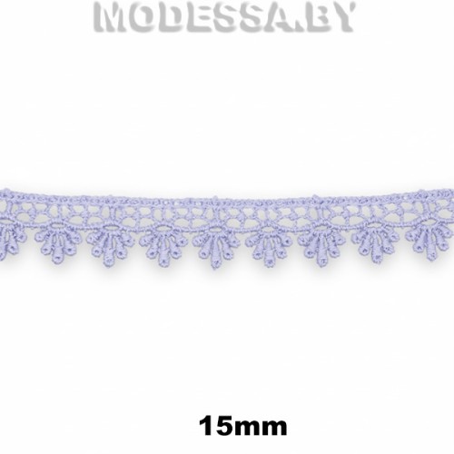 1062 КМС Кружево синт. 15мм Ц:600 Голубой
