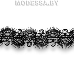 11053 MS Кружево синтетическое 50мм Ц:Чёрный 