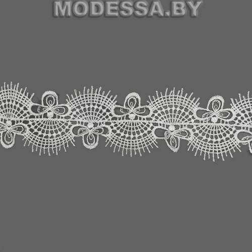 11053 MS Кружево синтетическое 50мм Ц:Молочный 