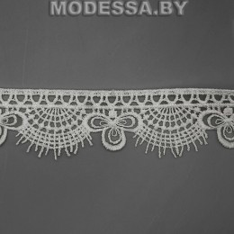 11054 MS Кружево синтетическое 35мм Ц:Молочный 