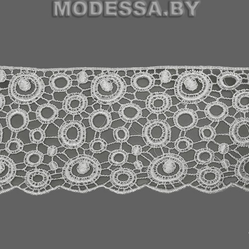 J 11373 Кружево синтетическое 85мм Ц:Молочный 