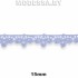 1228 Кружево синтетич. 15мм Ц:Голубой