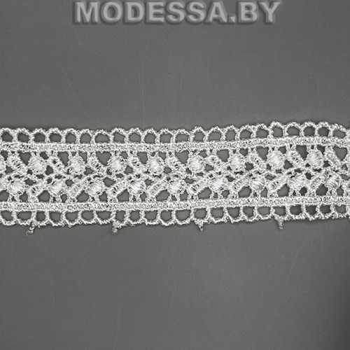 2034 К Кружево синт. 30мм Ц:Молочный 