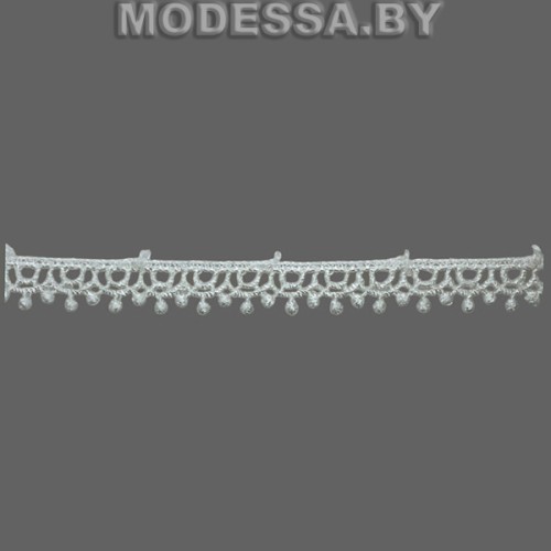 248 W Кружево синтетич. 10мм Ц:2 Молочный 