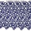 2486 CF Кружево синтетическое 100мм Ц:Т.Синий 
