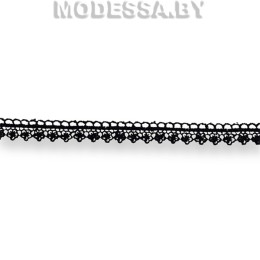 294 W Кружево синтетическое 15мм Ц:Чёрный 