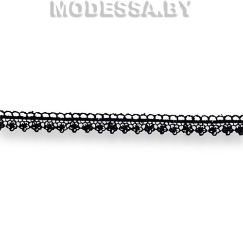 294 W Кружево синтетическое 15мм Ц:Чёрный 