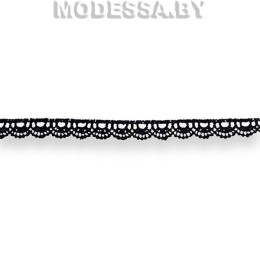 304 W Кружево синтетическое 12мм Ц:Чёрный 