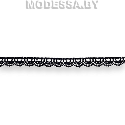 304 W Кружево синтетическое 12мм Ц:Чёрный 