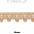 3081 Кружево синтетическое 30мм Ц:Бежевый 