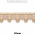 3081 Кружево синтетическое 30мм Ц:Пудра