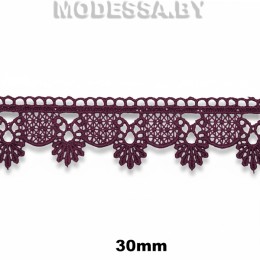 3081 Кружево синтетическое 30мм Ц:Слива