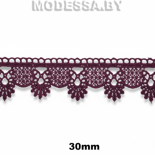 3081 Кружево синтетическое 30мм Ц:Слива