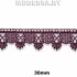 3081 Кружево синтетическое 30мм Ц:Слива