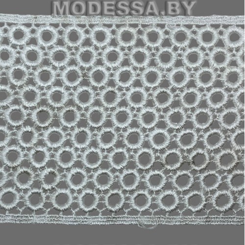 3108 Кружево синтетич. 80мм Ц:2 Молочный 