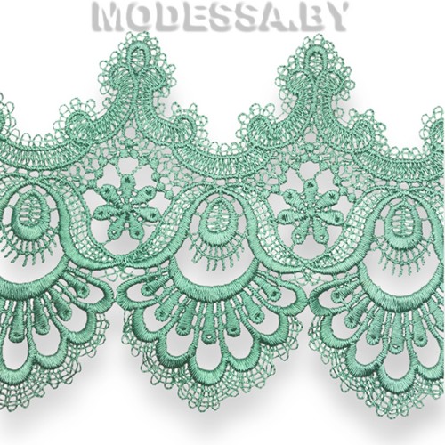 318 Кружево синтетическое 140мм Ц:Зелень 