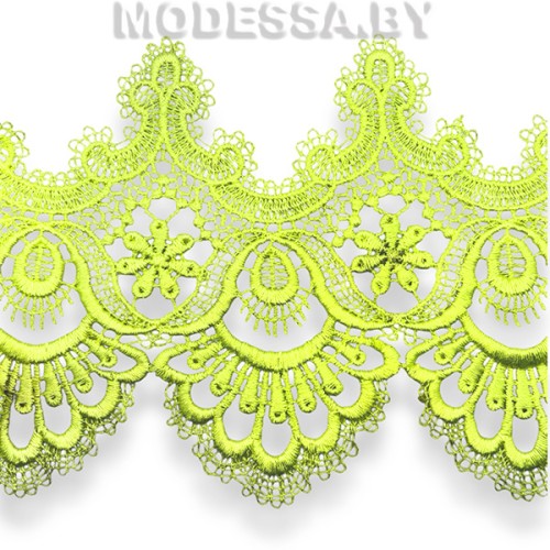 318 Кружево синтетическое 140мм Ц:Лимон 